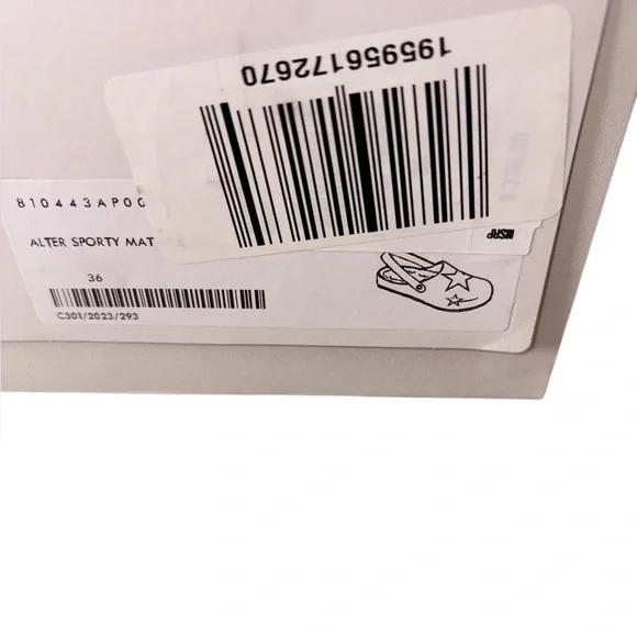 Stella McCartney Star Embroidered Clogs Slingback Sherpa Lining Tan Size 36 NWT - Picture 5 of 12